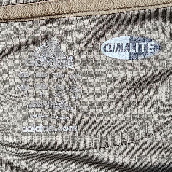 NOTRE DAME Shirt Mens Large Green Button Up Short Sleeve ADIDAS Climalite Y2K - Picture 11 of 14